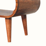 Laurie Open Slimline Coffee Table, Medium - Honey Caramel Coffee Tables - Bokel Home