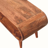 Laurie Open Slimline Coffee Table, Medium - Honey Caramel Coffee Tables - Bokel Home