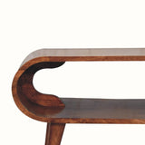 Laurie Open Slimline Coffee Table, Medium - Honey Caramel Coffee Tables - Bokel Home