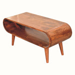 Laurie Open Slimline Coffee Table, Medium - Honey Caramel Coffee Tables - Bokel Home