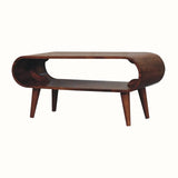 Laurie Open Slimline Coffee Table, Medium - Honey Caramel Coffee Tables - Bokel Home