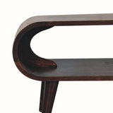 Laurie Open Slimline Coffee Table, Medium - Light Walnut Coffee Tables - Bokel Home