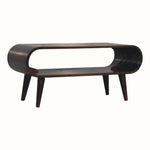 Laurie Open Slimline Coffee Table, Medium - Light Walnut Coffee Tables - Bokel Home