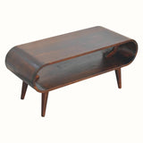 Laurie Open Slimline Coffee Table, Medium - Light Walnut Coffee Tables - Bokel Home