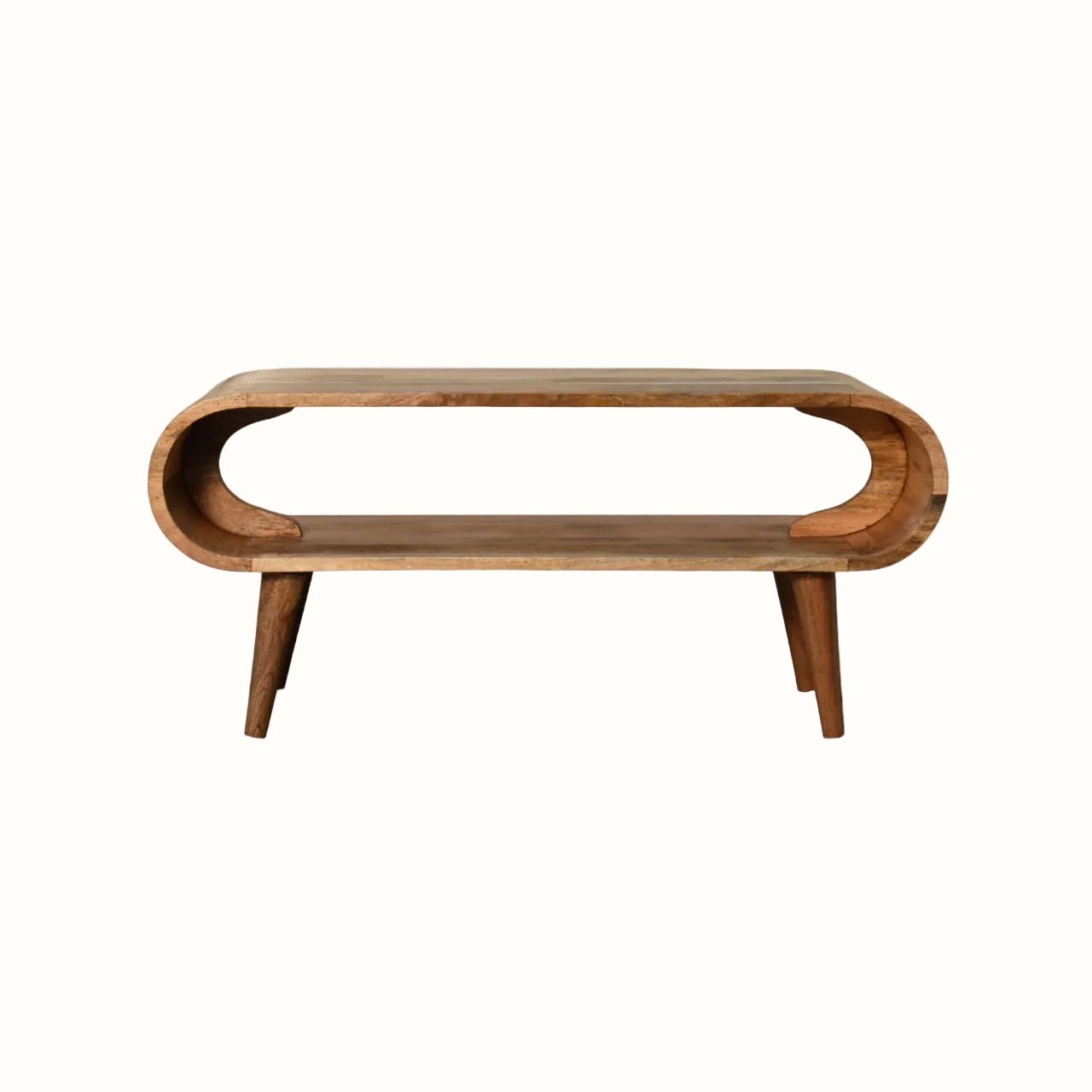 Laurie Open Slimline Coffee Table, Medium - Natural Coffee Tables - Bokel Home