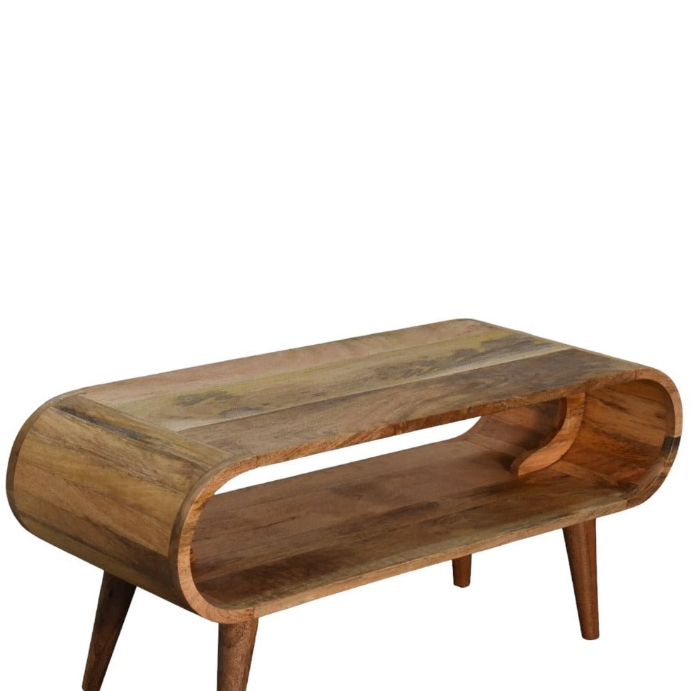 Laurie Open Slimline Coffee Table, Medium - Natural Coffee Tables - Bokel Home