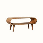 Laurie Open Slimline Coffee Table, Medium - Natural Coffee Tables - Bokel Home