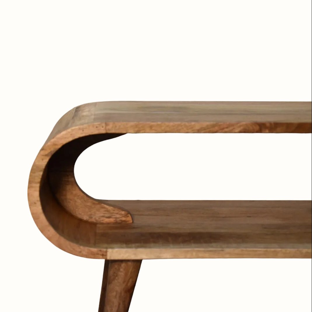 Laurie Open Slimline Coffee Table, Medium - Natural Coffee Tables - Bokel Home