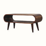 Laurie Open Slimline Coffee Table, Medium - Chestnut Coffee Tables Bokel Home