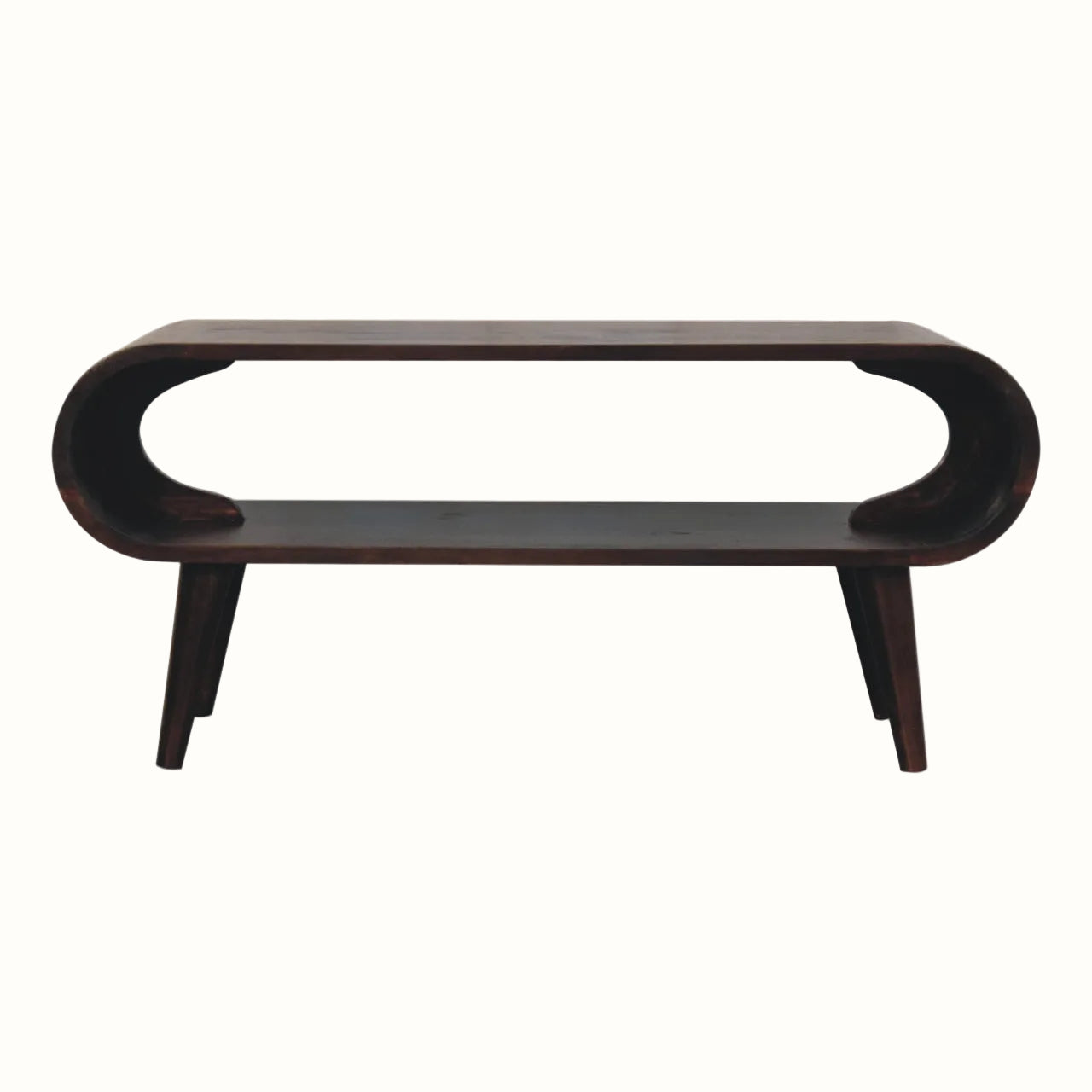 Laurie Open Slimline Coffee Table, Medium - Light Walnut Coffee Tables Bokel Home