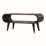 Laurie Open Slimline Coffee Table, Medium - Light Walnut Coffee Tables Bokel Home