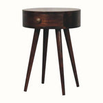 Lauro 1 Drawer Bedside Table - California Walnut Bedside Tables - Bokel Home