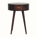Lauro 1 Drawer Bedside Table - California Walnut Bedside Tables - Bokel Home