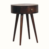 Lauro 1 Drawer Bedside Table - California Walnut Bedside Tables - Bokel Home