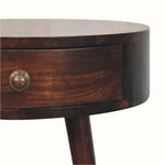 Lauro 1 Drawer Bedside Table - California Walnut Bedside Tables - Bokel Home