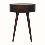 Lauro 1 Drawer Bedside Table - California Walnut Bedside Tables - Bokel Home