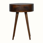 Lauro Bedside Table with 1 Drawer, Small - Chestnut Bedside Tables - Bokel Home