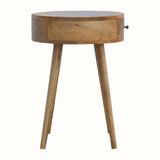 Lauro Bedside Table with 1 Drawer, Small - Natural Bedside Tables - Bokel Home