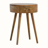 Lauro Bedside Table with 1 Drawer, Small - Natural Bedside Tables - Bokel Home