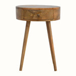 Lauro Bedside Table with 1 Drawer, Small - Natural Bedside Tables - Bokel Home