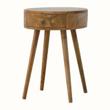 Lauro Bedside Table with 1 Drawer, Small - Natural Bedside Tables - Bokel Home