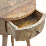 Lauro Bedside Table with 1 Drawer, Small - Natural Bedside Tables - Bokel Home