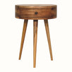 Lauro Semi Circle Bedside Table - Natural Bedside Tables - Bokel Home