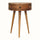 Lauro Semi Circle Bedside Table with 1 Drawer - Natural