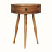 Lauro Semi Circle Bedside Table - Natural Bedside Tables - Bokel Home