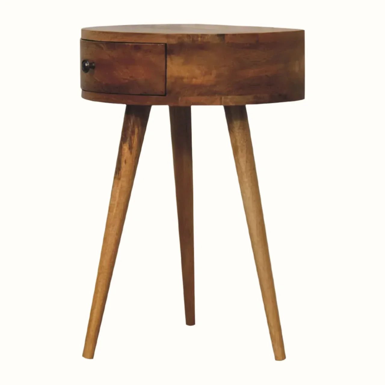 Lauro Semi Circle Bedside Table - Natural Bedside Tables - Bokel Home