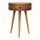 Lauro Semi Circle Bedside Table with 1 Drawer - Natural Bedside Tables - Bokel Home