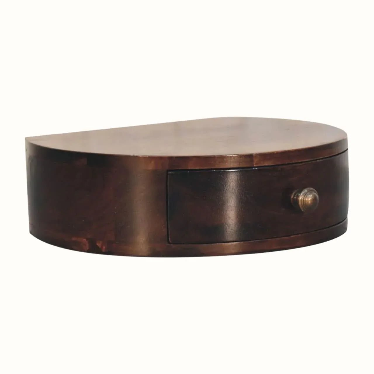 Lauro Wall Mounted Bedside Table - California Walnut Bedside Tables - Bokel Home
