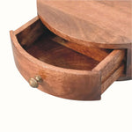 Lauro Wall Mounted Bedside Table - Honey Caramel Bedside Tables - Bokel Home