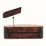 Lauro Wall Mounted Bedside Table, Small - California Walnut Bedside Tables - Bokel Home