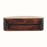 Lauro Wall Mounted Bedside Table, Small - California Walnut Bedside Tables - Bokel Home