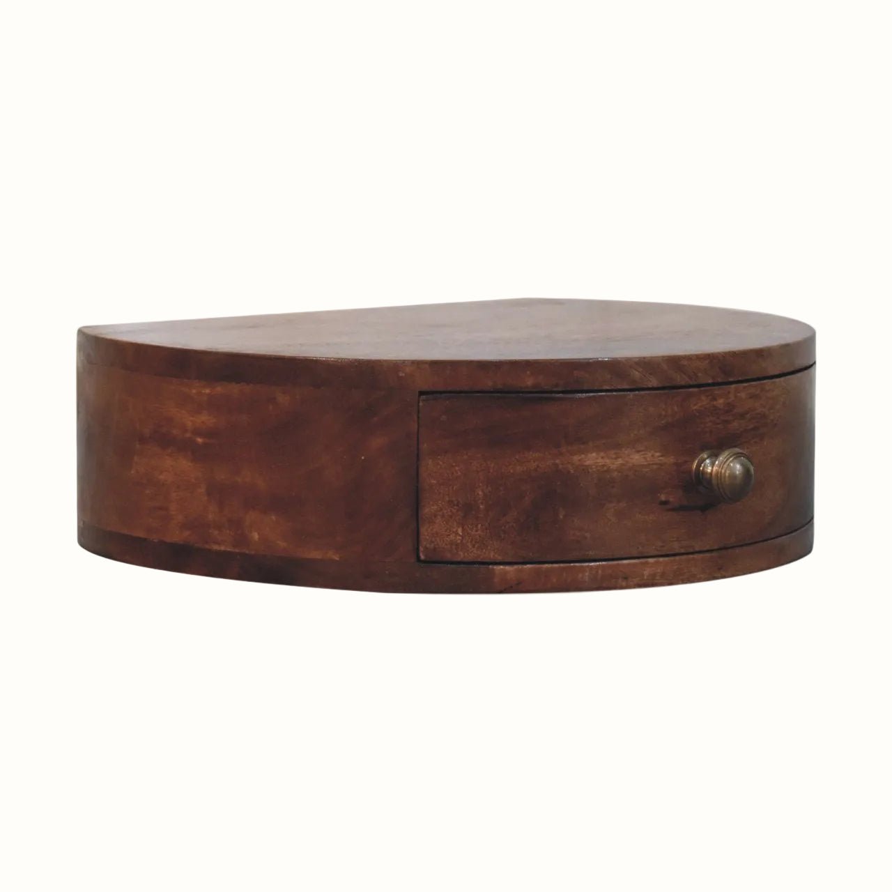 Lauro Wall Mounted Bedside Table, Small - Honey Caramel Bedside Tables - Bokel Home