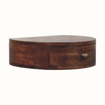 Lauro Wall Mounted Bedside Table, Small - Honey Caramel Bedside Tables - Bokel Home