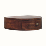 Lauro Wall Mounted Bedside Table, Small - Honey Caramel Bedside Tables - Bokel Home