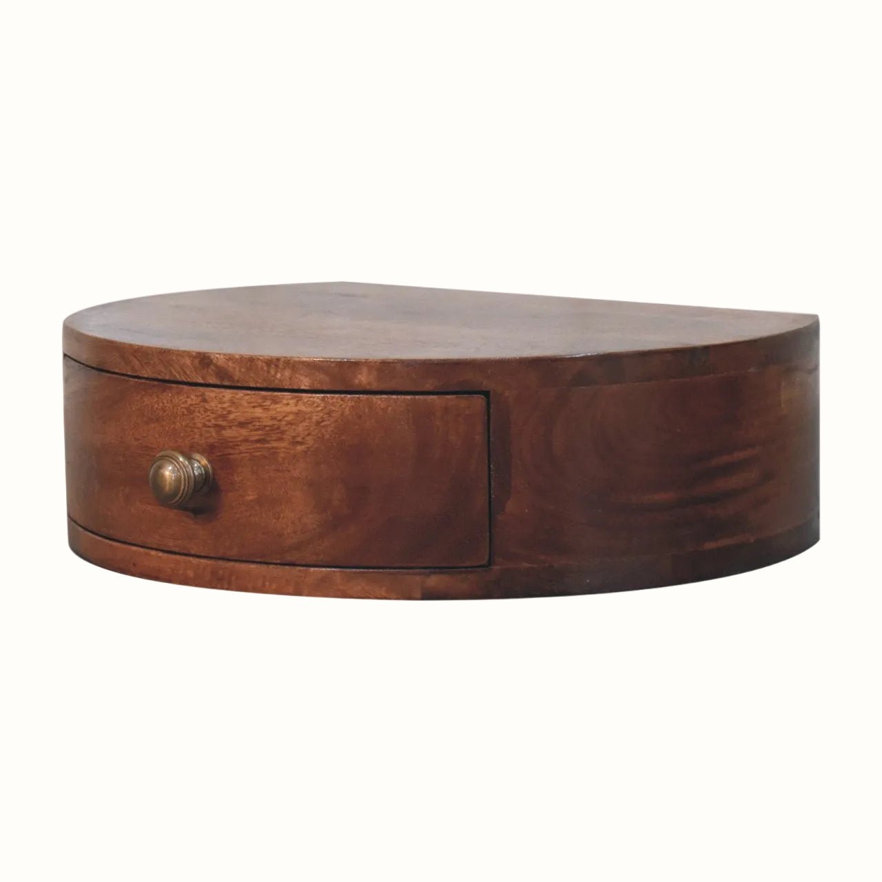 Lauro Wall Mounted Bedside Table, Small - Honey Caramel Bedside Tables - Bokel Home
