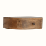 Lauro Wall Mounted Bedside Table, Small - Natural Bedside Tables - Bokel Home
