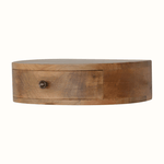 Lauro Wall Mounted Bedside Table, Small - Natural Bedside Tables - Bokel Home