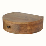 Lauro Wall Mounted Bedside Table, Small - Natural Bedside Tables - Bokel Home