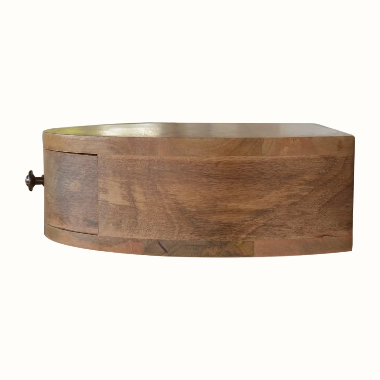 Lauro Wall Mounted Bedside Table, Small - Natural Bedside Tables - Bokel Home
