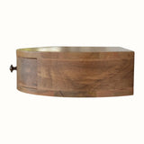 Lauro Wall Mounted Bedside Table, Small - Natural Bedside Tables - Bokel Home