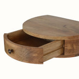 Lauro Wall Mounted Bedside Table, Small - Natural Bedside Tables - Bokel Home