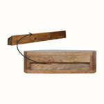 Lauro Wall Mounted Bedside Table, Small - Natural