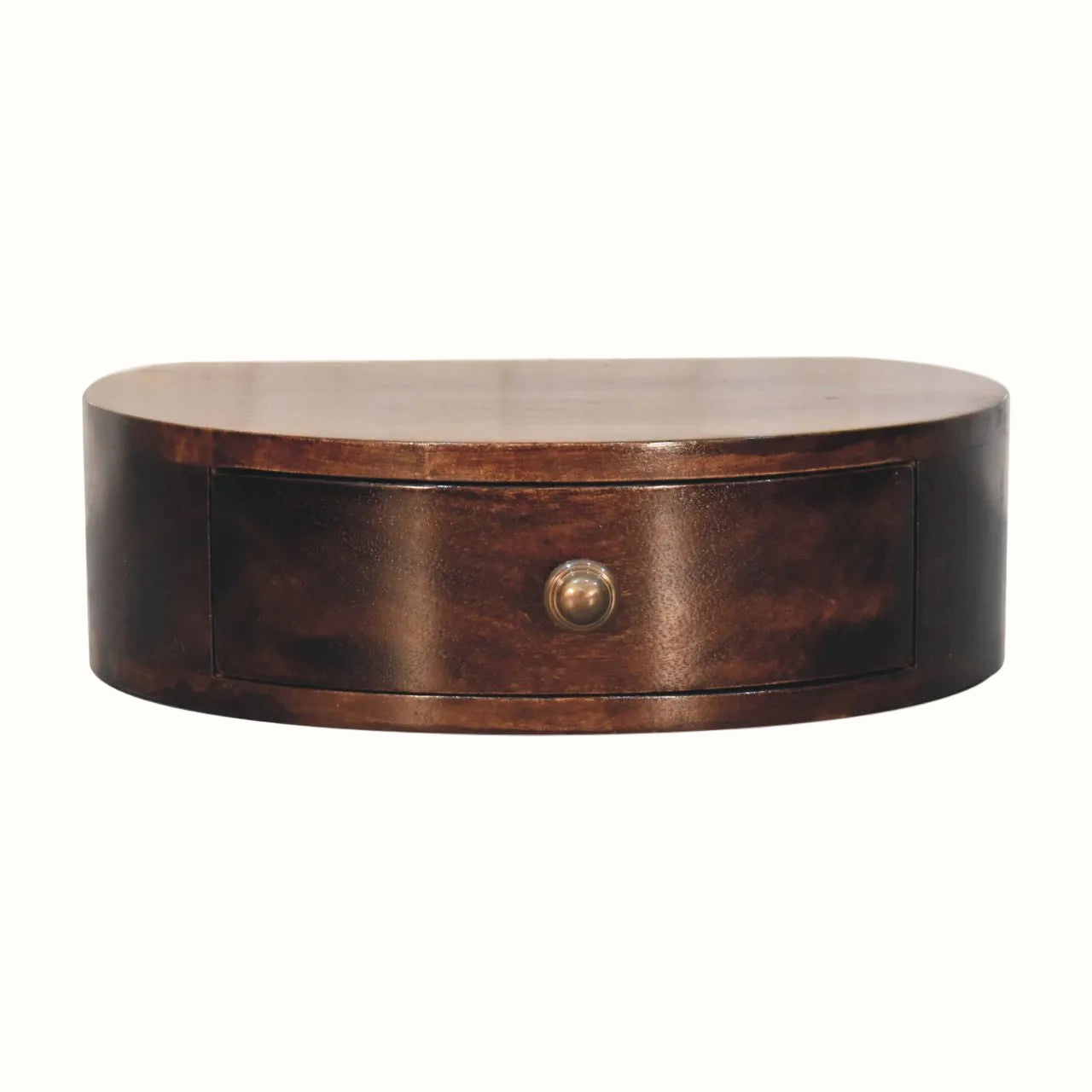 Lauro Wall Mounted Bedside Table, Small - California Walnut