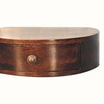 Lauro Wall Mounted Bedside Table, Small - California Walnut