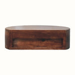 Lauro Wall Mounted Bedside Table, Small - Honey Caramel