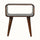 Leckie Open Bedside Table, Medium - Chestnut Bedside Tables - Bokel Home
